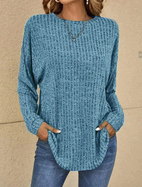 EB | Strickpullover Weiches Strick Lässige Passform Lange Ärmel Bequem