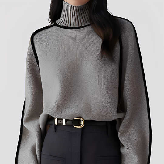EB | Eleganter, Entspannter Damen-Rollkragenpullover