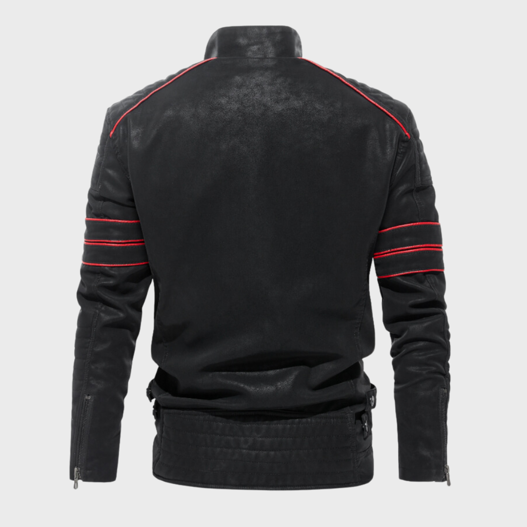 EB | Herren Dick Gepolstertes Lederjacke