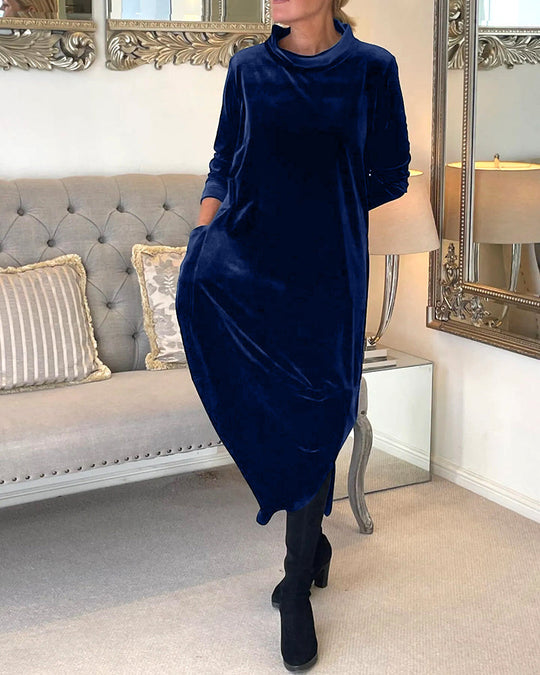 EB | Elegantes Samtkleid mit Bauchabdeckung