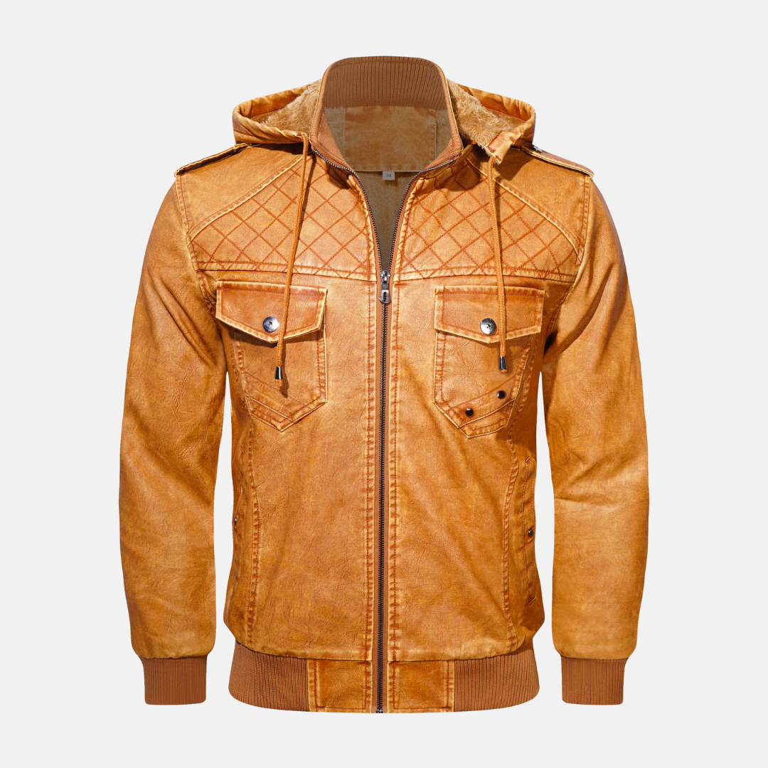 EB | Hooded Lederjacke