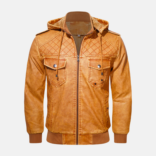 EB | Hooded Lederjacke