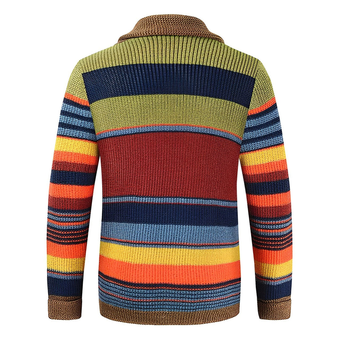 EB | Farbblockdesign Rollkragenpullover