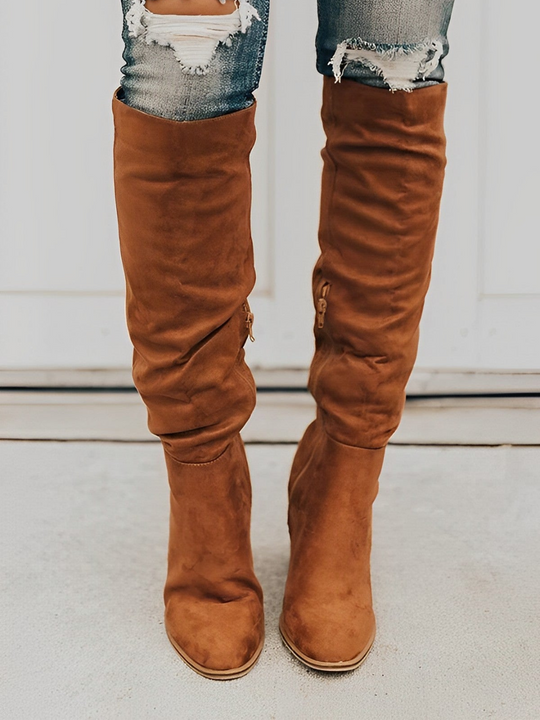EB | Elegante Hohe Stiefel mit Absatz