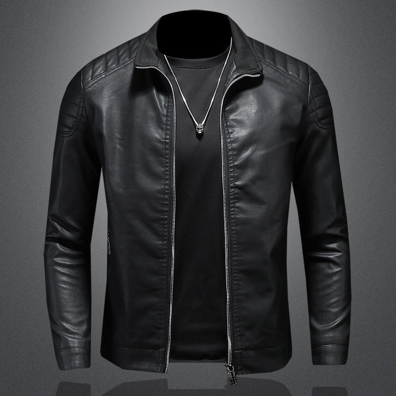 EB | Stylische, Slim Fit Lederjacke für Männer