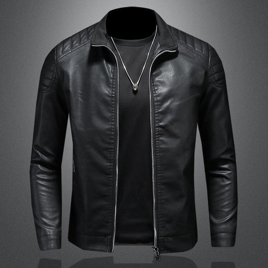 EB | Stylische, Slim Fit Lederjacke für Männer