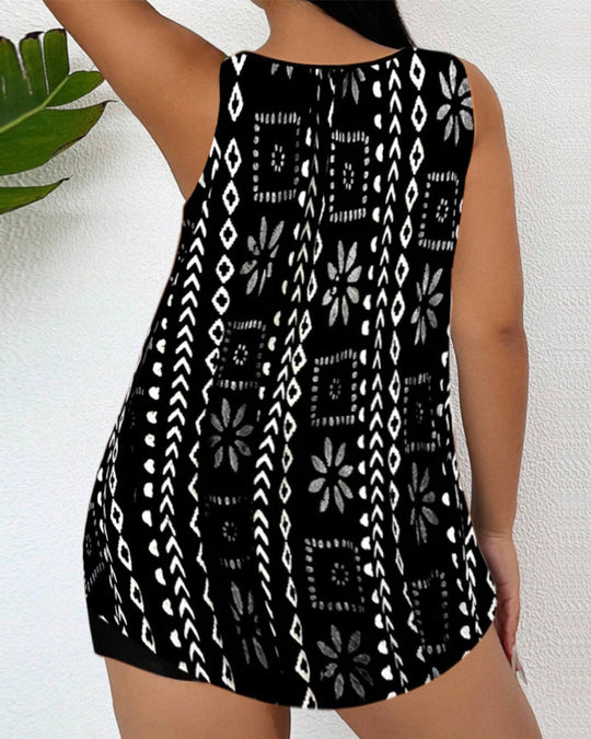 EB | Gedrucktes Zweiteiliges Tankini