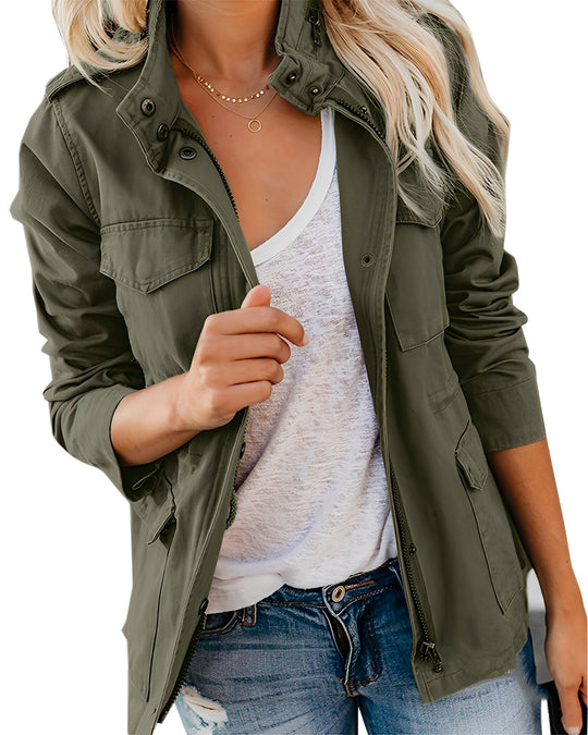 EB | Bequeme Damenjeansjacke mit Zipper