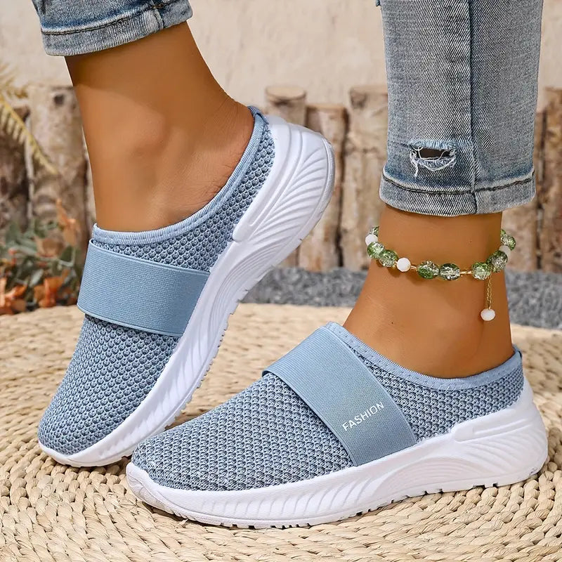 EB | Orthopädische Slip on Damenschuhe mit Klettverschluss