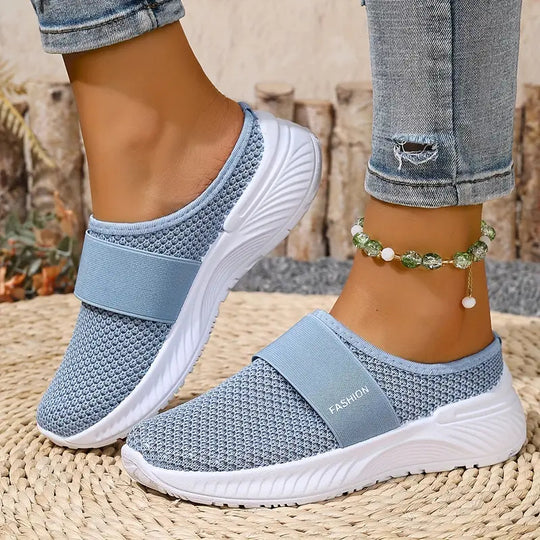 EB | Orthopädische Slip on Damenschuhe mit Klettverschluss