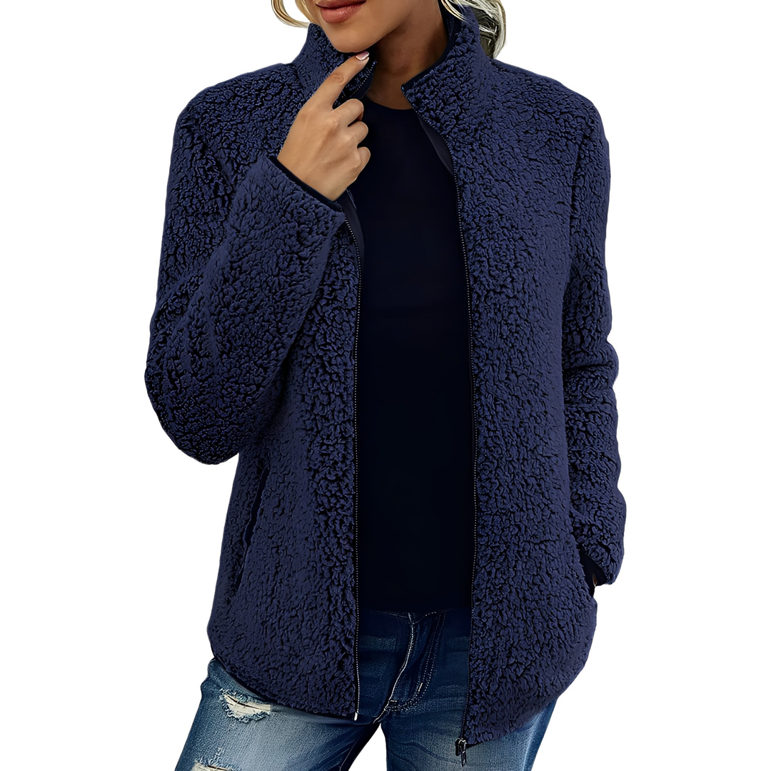 EB | Eleganter Fleece-Veloursmantel für Damen
