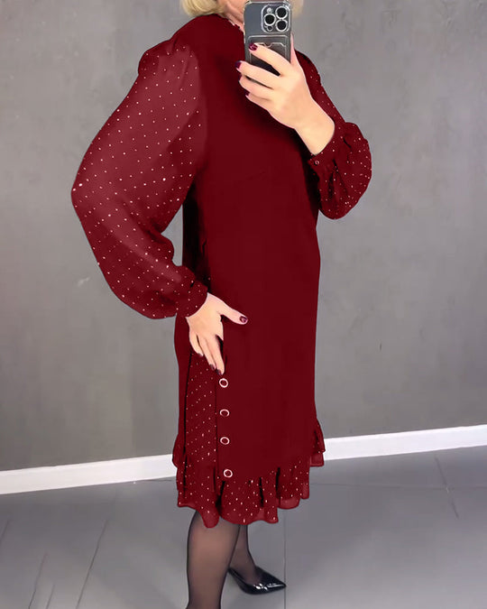 EB | Kleid mit Langen Ärmeln und Punkten
