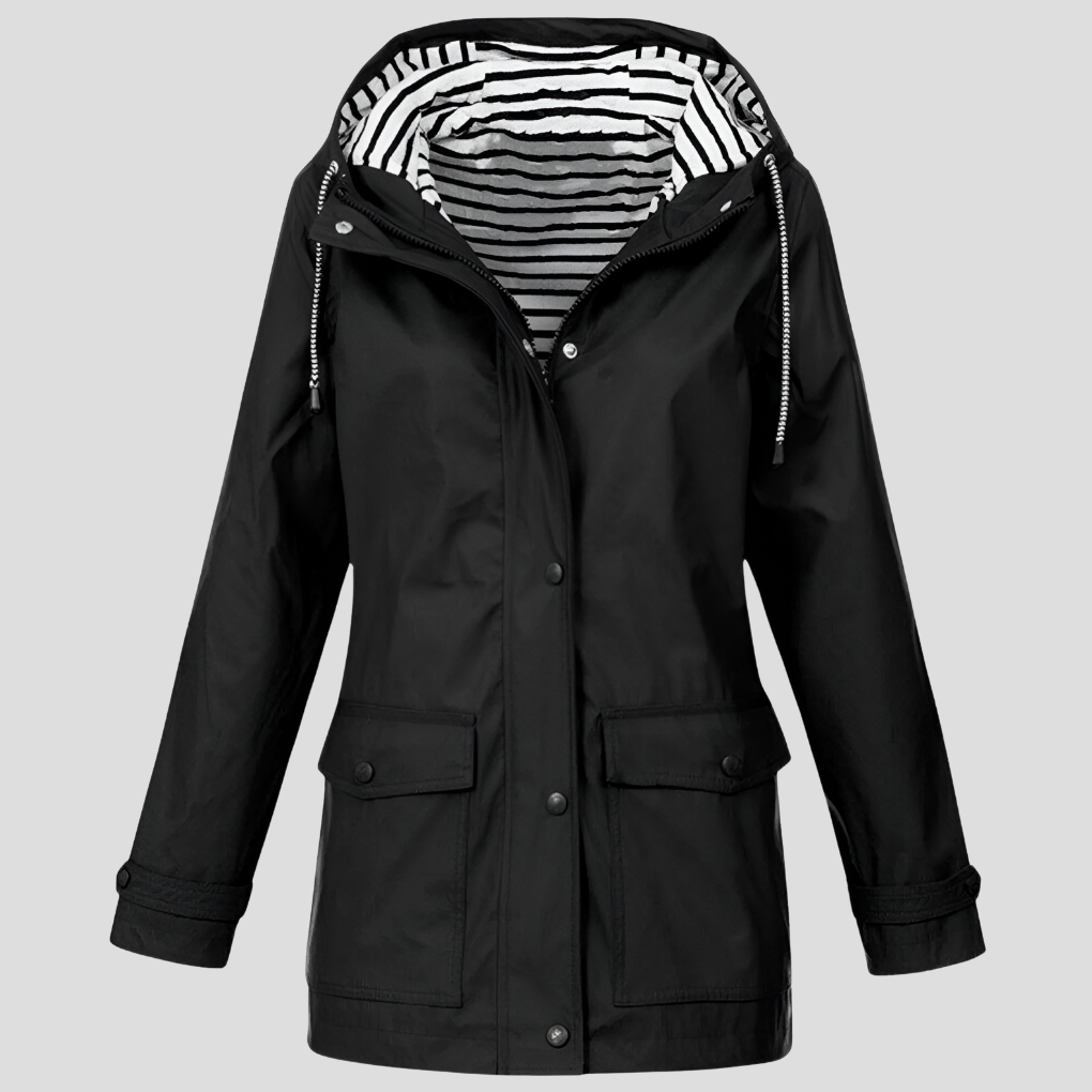 EB | Wasserdichte und Winddichte Kapuzenjacke für Damen
