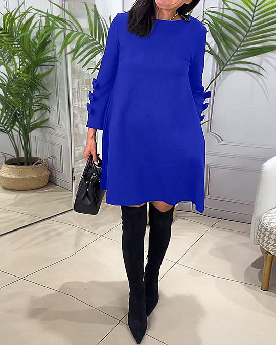 EB | Knielanges Kleid mit Langen Ärmeln