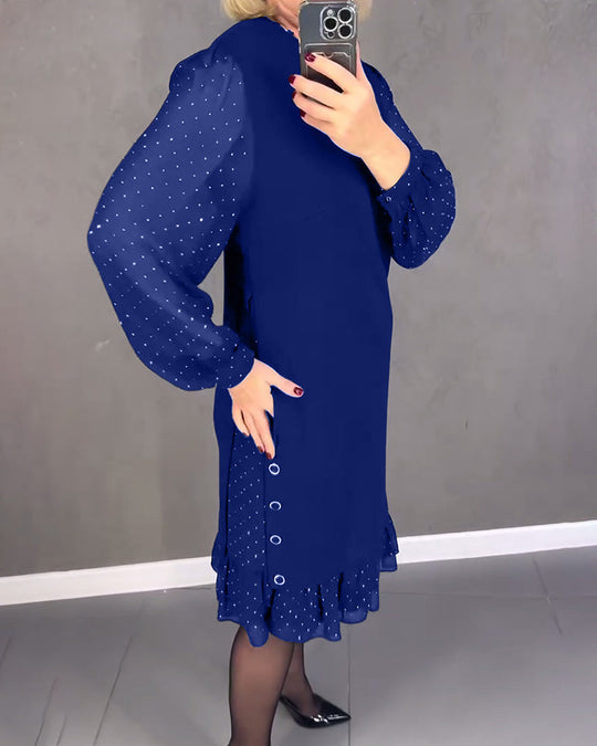 EB | Kleid mit Langen Ärmeln und Punkten
