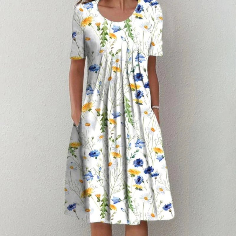 Klassisches Kleid aus hochwertiger Baumwolle