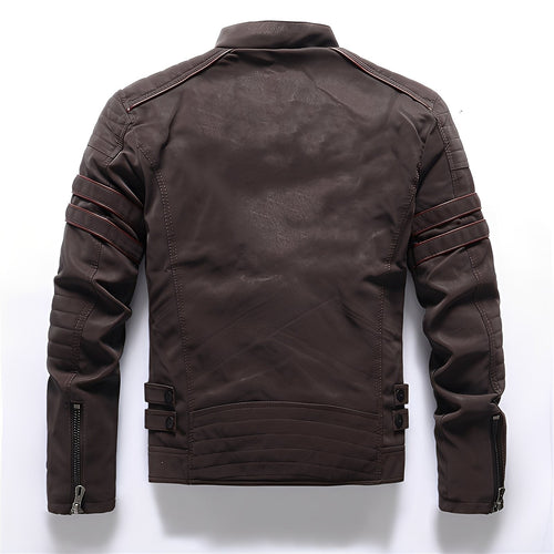 EB | Stylische Motorrad Vegan-Lederjacke für Herren
