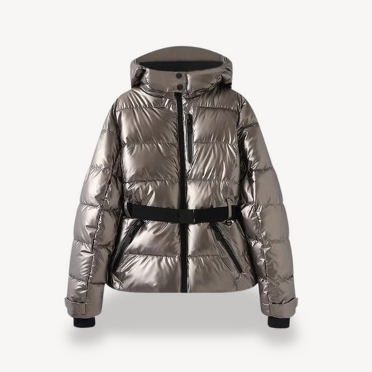 EB | Damen Kapuzen Gürteltaschen Steppjacke