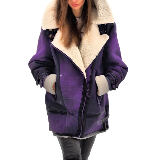 EB | Elegante Damen-Lederjacke mit gemütlichem Futter