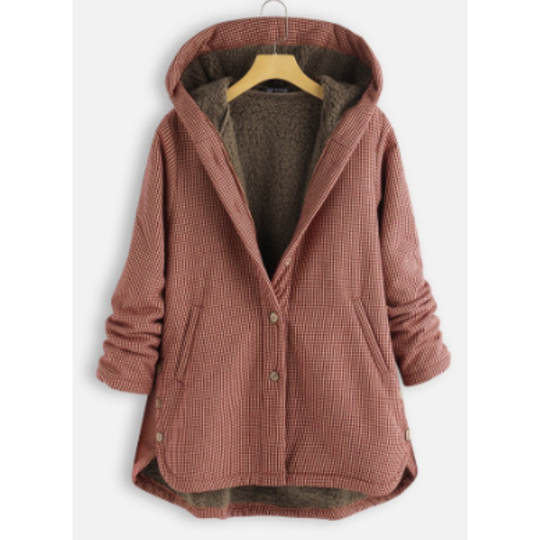 EB | Damen Moderne Bequeme Kapuzen Jacke - Warme