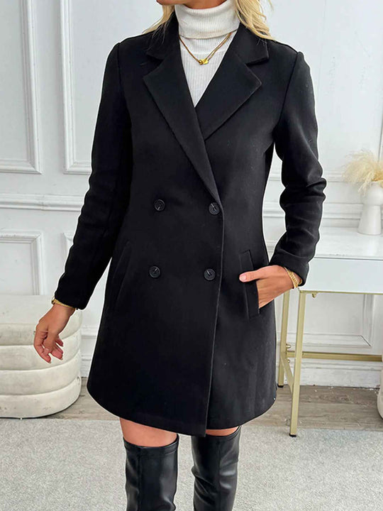 EB | Eleganter Blazer Mantel mit Doppelknöpfen