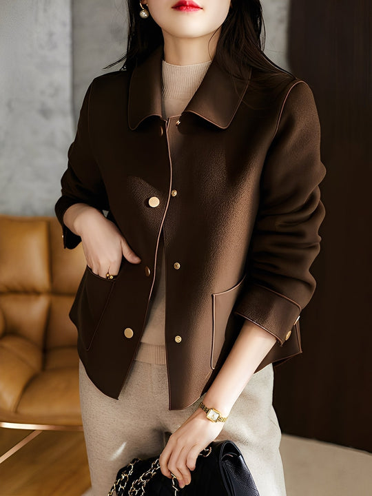 EB | Elegante, warme Damenjacke mit Knöpfen