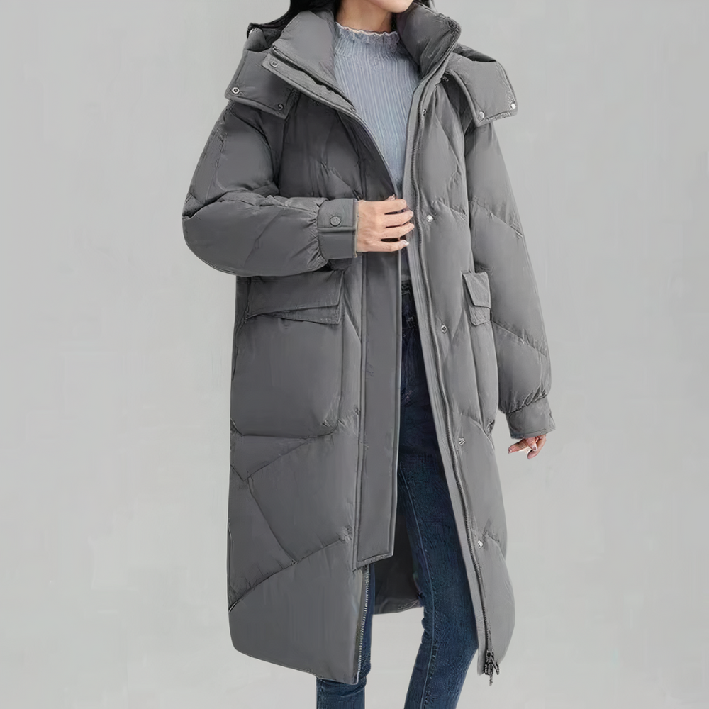 EB | Lange Daunenjacke für Damen Chic