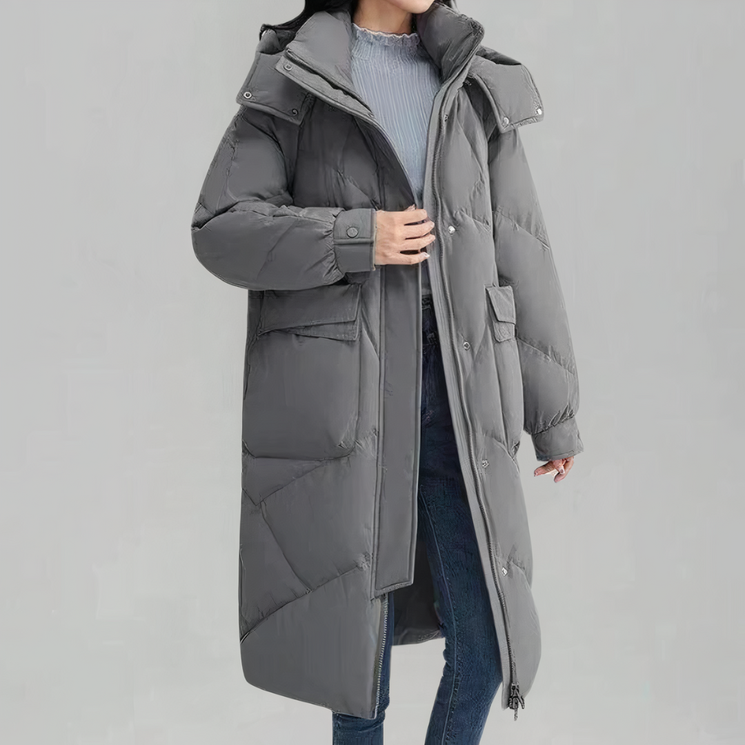 EB | Lange Daunenjacke für Damen Chic