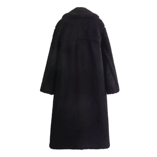 EB | Polare Oversize mit Stehkragen und Reißverschluss für Damen Ideal für kaltes Wetter