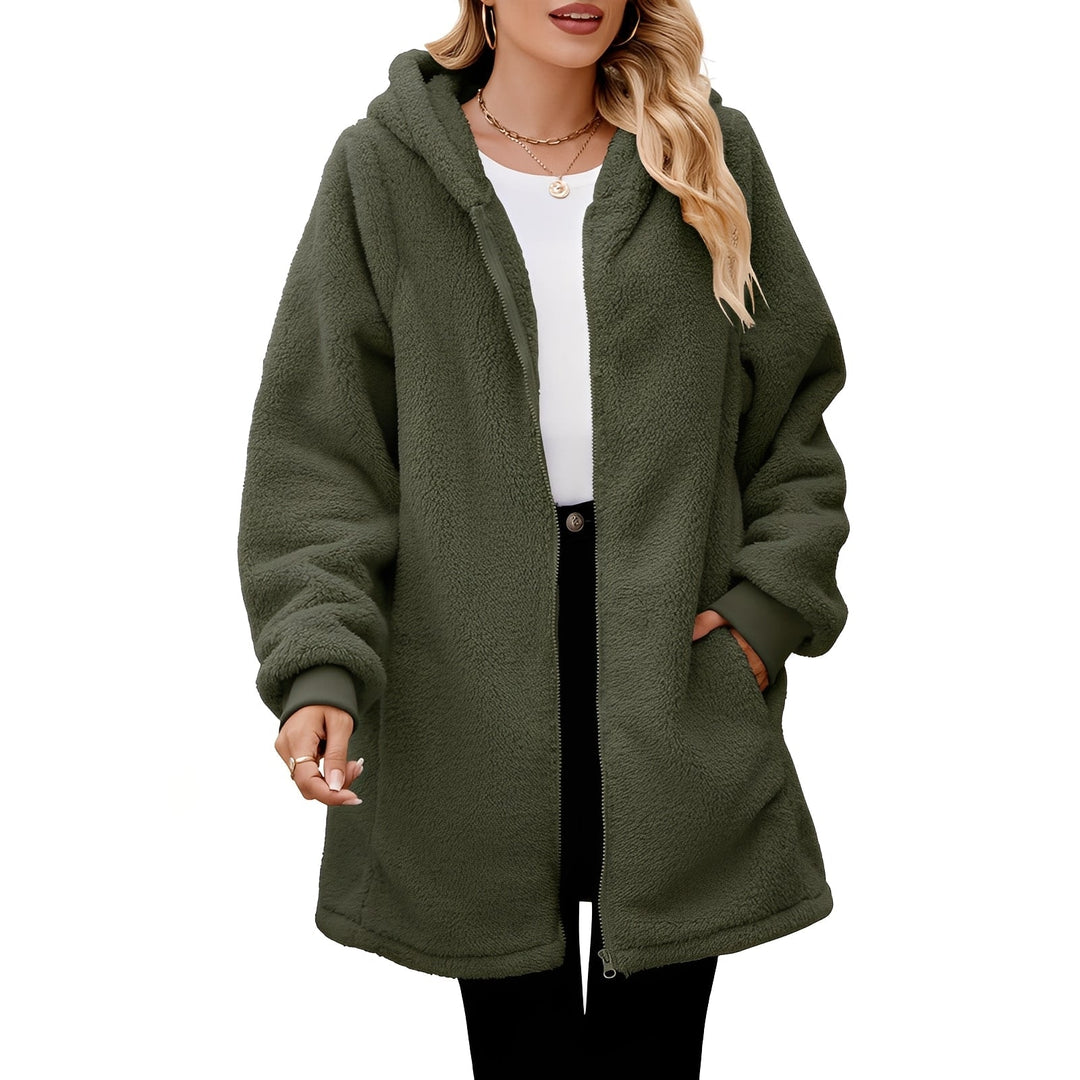 EB | Bequeme Damen-Fleecejacke mit Kapuze