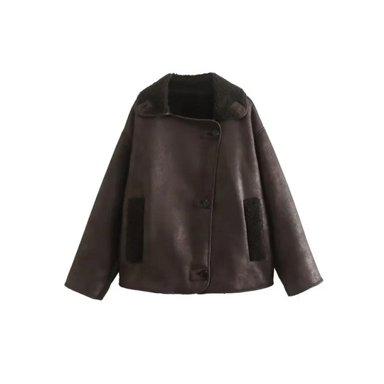 EB | Winterstyle Langarmjacke mit Kragen für Damen