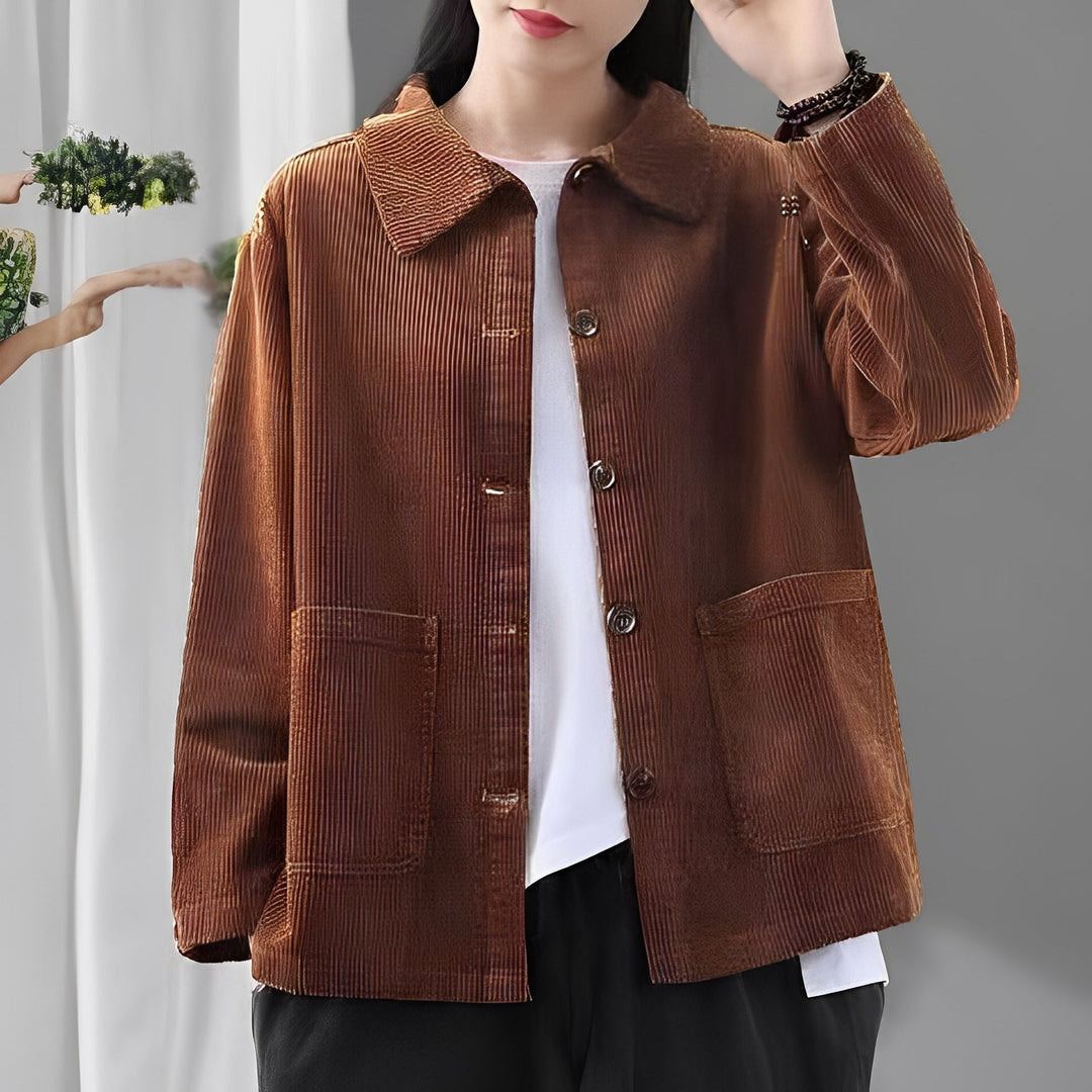 EB | Freizeitcordjacke mit Taschen für Frauen