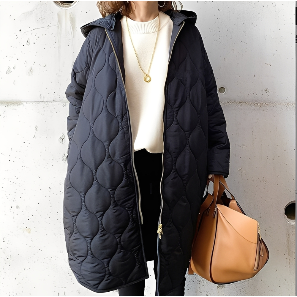 EB | Damen-Steppjacke mit Kapuze für frostige Tage