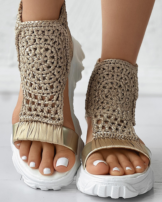 EB | Gestrickte Elastische Sommersandalen
