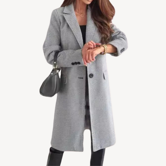 EB | Damen Wollmischung Mantel mit Taschen