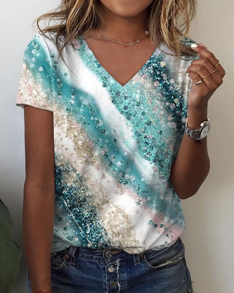 EB | Bluse Mit Farbverlaufsdruck