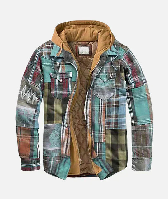EB | Karierte Patchworkjacke