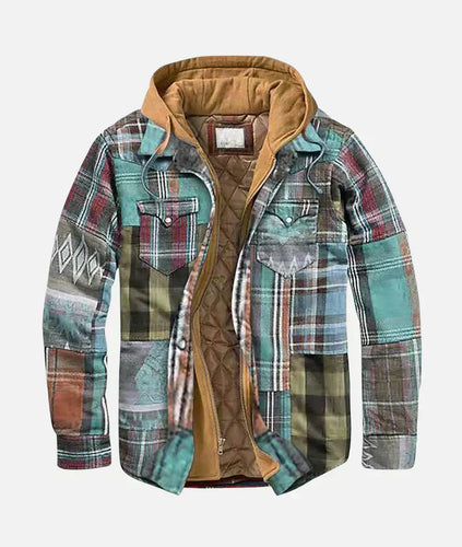 EB | Karierte Patchworkjacke