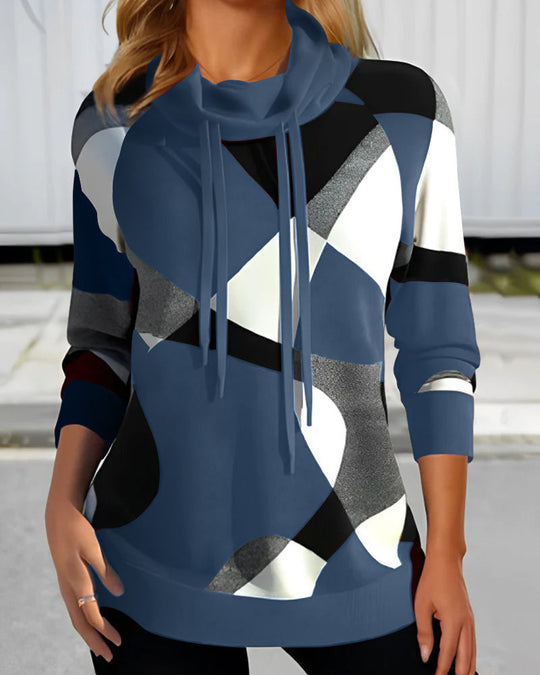 EB | Stylischer Color Block Kapuzenpullover