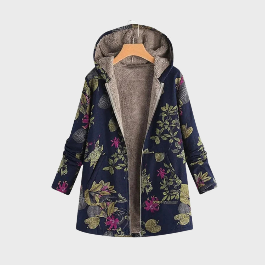 EB | Stylische Blumen Fleecejacke