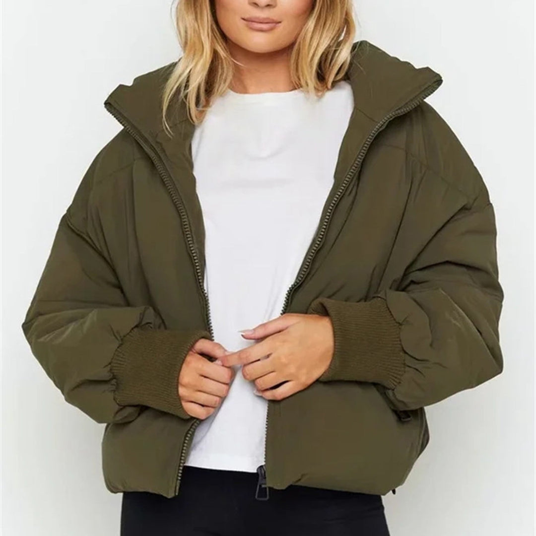 EB | Kurze Pufferjacke mit Reißverschluss - Reißverschluss