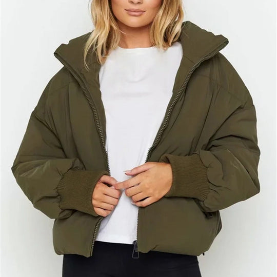 EB | Kurze Pufferjacke mit Reißverschluss - Reißverschluss