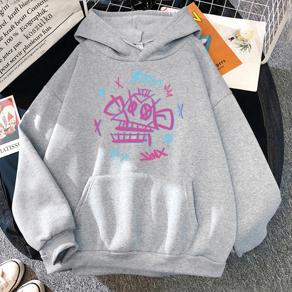 EB | Arcane Hoodie Harajuku Stil Jinx und Ekko