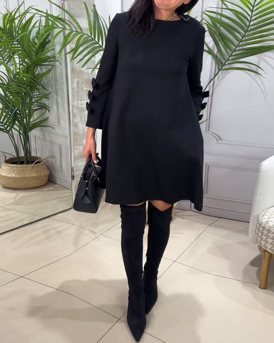 EB | Knielanges Kleid mit Langen Ärmeln