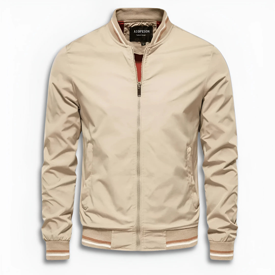 Herren Lässige Übergangsjacke mit Wasserabweisender Oberfläche & Stehkragen | EB