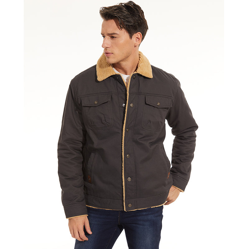 EB | Winterjacke mit Sherpa-futter Wasserabweisend Warm und Robust