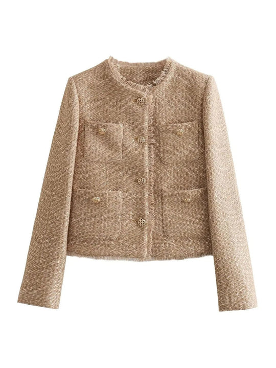 EB | Damen Multi-Pocket Jacke mit Schmaler Passform