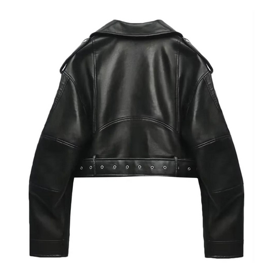 EB | Slim-Fit-Lederjacke für Frauen
