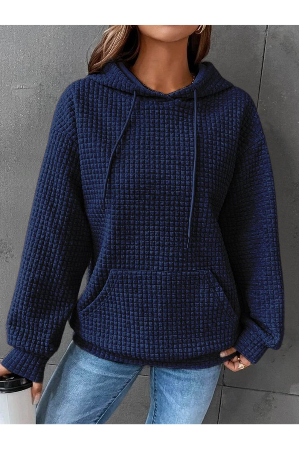 EB | Pullover Warm für Frauen Kapuze