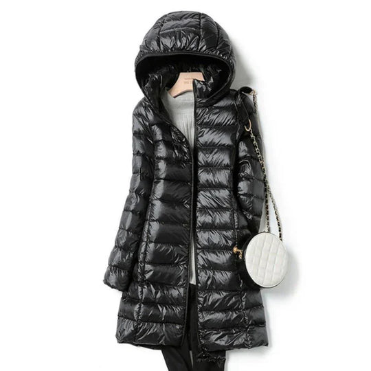 EB | Lange Winterjacke für Frauen mit Kapuze